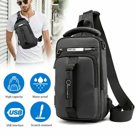 Sling Crossbody Bags Shoulder Messenger Ryggsäck