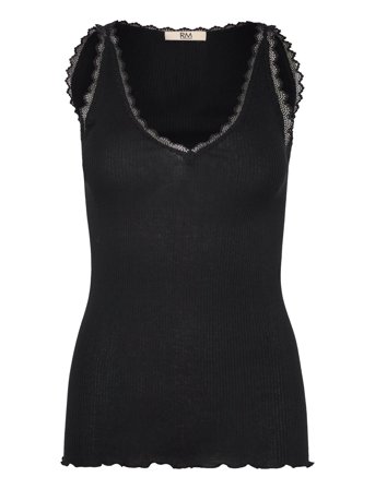 Rmwjohanne Wool Blend Sl V-Neck To Black RM By Rosemunde
