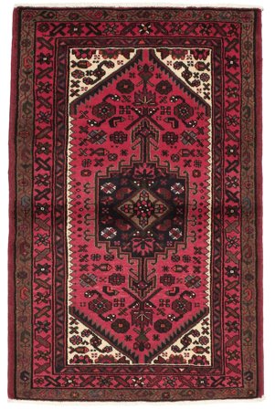 Handgeknoopt Perzisch Hamadan Vloerkleed 97X150