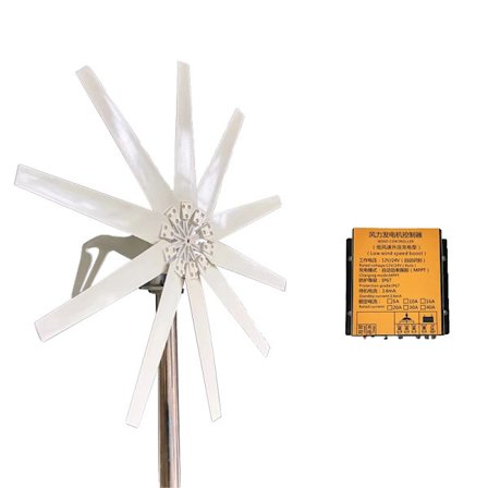 Vindkraftverk, 15 kW effekt, 10 blad,15KW, 24V, med kontroller