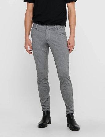 ONLY & SONS Onsmark Slim Gw 0209 Pant Noos - Grey - 34 x 34