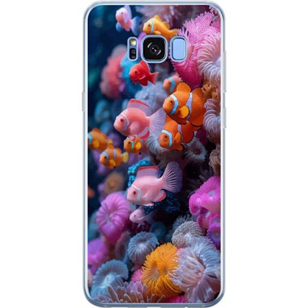 Kompatibel Mobilcover til Samsung Galaxy S8+ Fisk Koral Hav Ocean Undervands