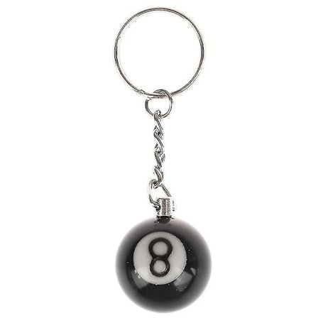 Kreativ Biljard Pool Nyckelring Bord Boll Nyckelring Tur Svart Nr. 8 Nyckelkedja Hfmqv