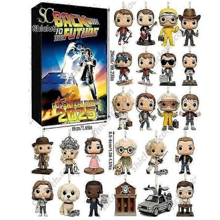 Tilbake til fremtiden Advents Blind Box Juletrepynt Akryl Anheng