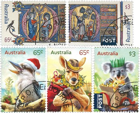 Australien - Julen 2024 - Stemplet sæt 5v