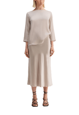 Ahlvar Gallery Kea silk blouse Blusar Dam Beige S