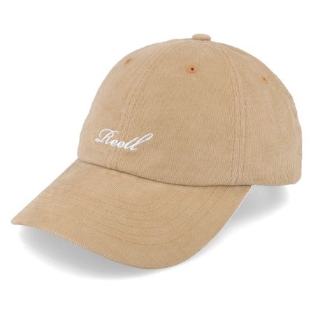 Reell - Beige unconstructed Keps - Single Script Bronze Mist Cord Dad Cap @ Hatstore