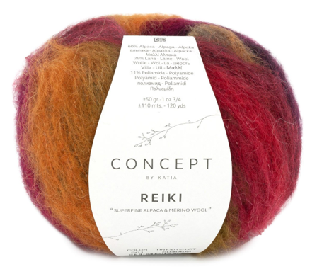 Katia Reiki-Mix Rødbrun 201, 50g