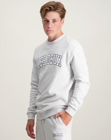 Les Deux Aidan Sweatshirt Grå Tröjor Kille - Kids Brand Store