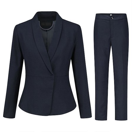 Yynuda Dame 2-delt Kontorjakke Slim Fit Business Dress (jakke + bukse)
