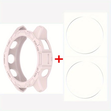 2 stk. hærdet glas + blød TPU-skal til Garmin Epix Pro 42 mm 47 mm 51 mm ur fuld dækning skærmbeskyttelsesfilm etui til Garmin Fenix 7 7S 7X Pro