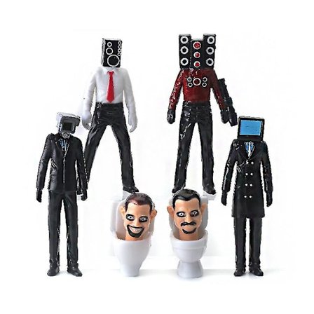 Skibidi Toalett Man Kamera Figur Tv Man Högtalare Modell Kameraman Actionfigurer Julgåva Db