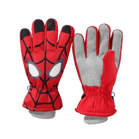 Spiderman/ Enhjørning Trykk Barn Gutter Jenter Snø Skihansker Vinter Varme Vanntette Hansker Rød Spiderman