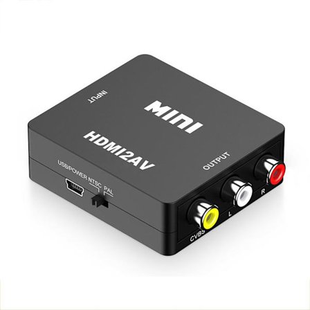 HDMI till 3 RCA CVBS Converter Adapter