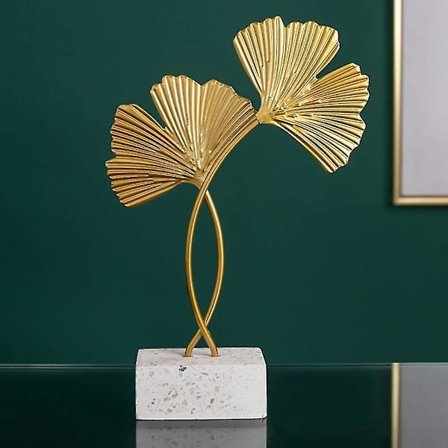 Skulptur Ornament Kreativ Minimalistisk Ginkgo Blader