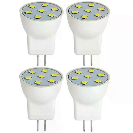4x MR8 LED-lamput 2W 12V GU40 Bi-pin LED-lamput Lämmin valkoinen 2700K-3000K ulkokäyttöön tarkoitettuun pienjännitteiseen maisemavalaisuun 