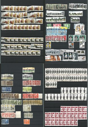 Danmark til 2003 - Dubletsamling i 4 indstiksbøger - Stemplet