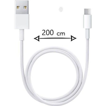 Micro USB-kabel - PH26 - Huawei Y6 2019 - 2 Meter - Hurtigopladning - Hurtig synkronisering