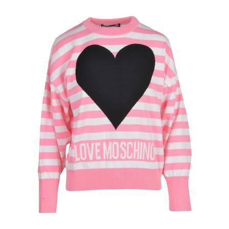 Love Moschino, Sweater Różowy, Kobieta, Rozmiar: S