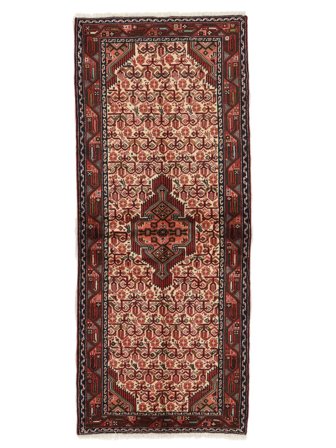 Asadabad Rug Oriental Runner Black/Dark Red (Wool, Persia)