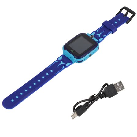 Smartwatch Multifunktionell Digital Armbandsur för Barn för IOS/AndroidQ12 Blå