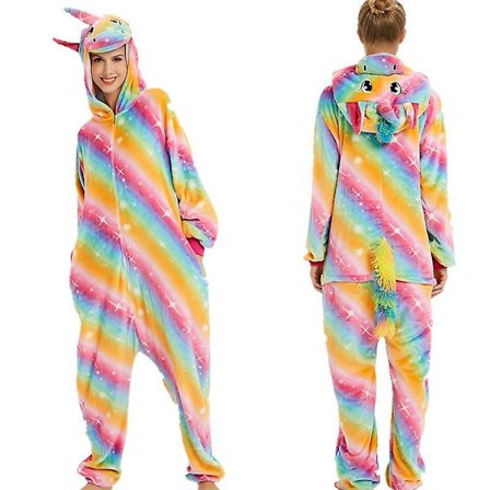 Unisex Flannel Dyre Pyjamas Heldragt Nattøj Hoodie Sleepwear Fest Cosplay Dyr Siamese Pyjamas