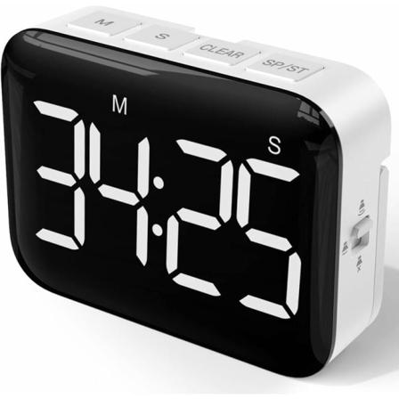 Digital køkkentimer - Magnetisk nedtællingstimer med stort LED-display