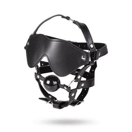 Vuxen: Full Head Blindfold & Ball Gag Set - Sexleker Vuxen: Bondage & Fetish