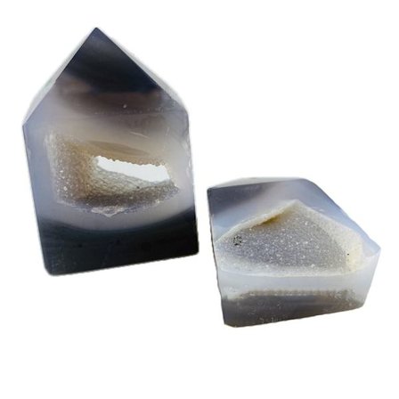 Naturlig krystallsøyle agat-klynge 5CM-6CM 5CM-6CM