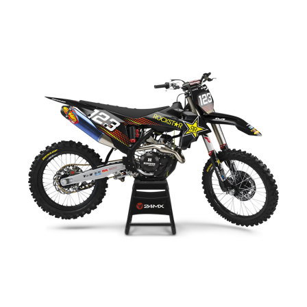 ENJOY Rockstar Komplett Dekalkit med Nummerplåtsdekaler - KTM 250 XC 2013-2023