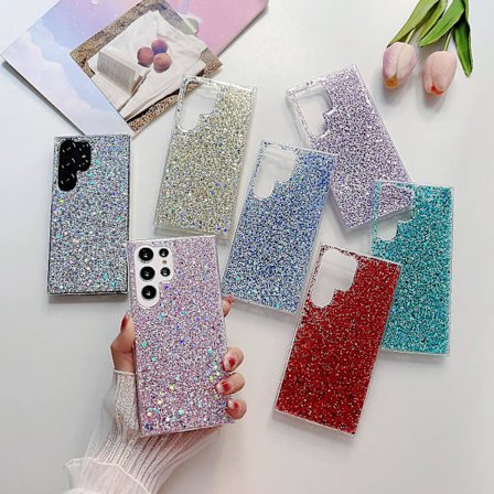 Glänsande Glitter Kristall Paljetter Telefonfodral Kompatibelt Samsung Galaxy S23 Ultra/s23 Plus/s23 Mjukt Silikonskal