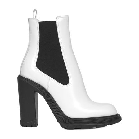 Alexander McQueen, Heeled Boots Biały, Kobieta, Rozmiar: 38 EU