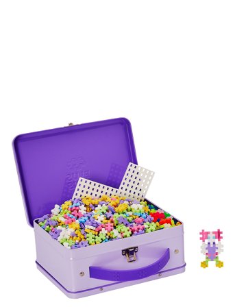 Plus-Plus | Plus-Plus Suitcase Pastel Metal | ONE SIZE