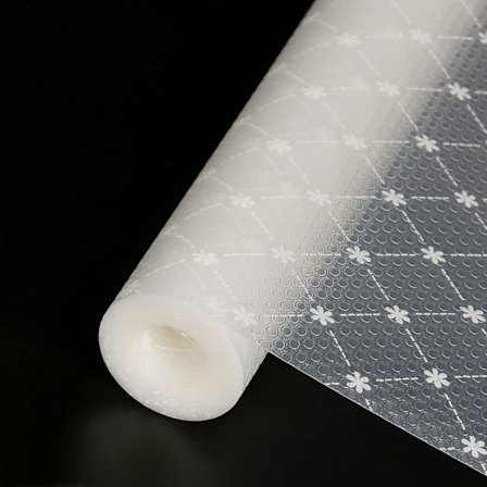 Skridsikre hyldemåtter til køkkenskabe, vandtæt & vendbart EVA-materiale, let at rengøre møbelbeskyttelse med skridsikkert design til