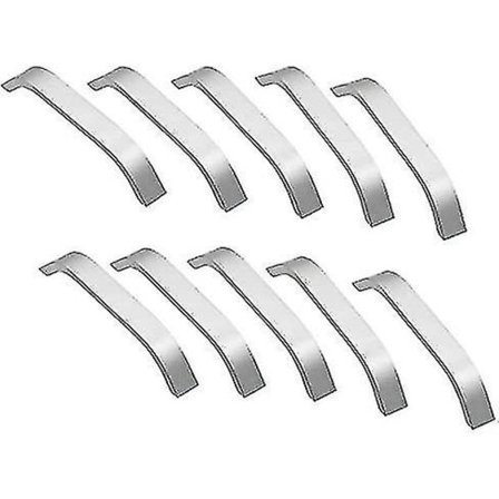 10 stk. Skabshåndtag - Sølv Køkkenskabshåndtag 128mm Skabstræk Køkkenmøbler Skab