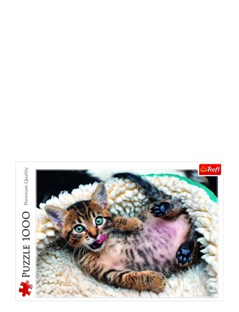 Trefl 1000 Bit Cheerful Kitten Patterned Trefl