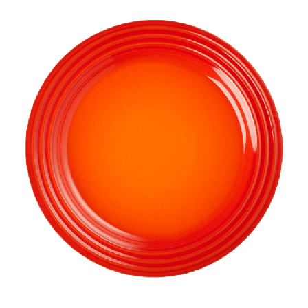 Le Creuset Tallrik Signature stengods 22 cm Volcanic Serveringstillbehör Unisex Röd