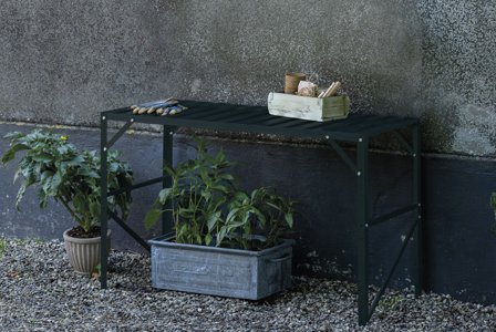 Halls 70134 Växthusbord 1 nivå Grön, Växthus & orangerier