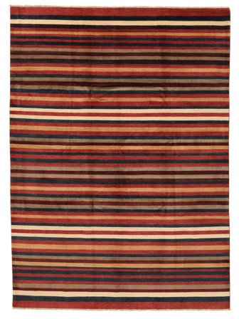 Modern Afghan Fine Rug 253X348 Black/Dark Red Large Wool, Afghanistan