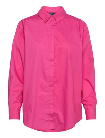 Vmmie L/S Over D Shirt Exp Pink Vero Moda