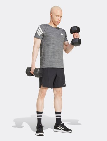 adidas Performance Gym+ 3S Tee - Grey - M