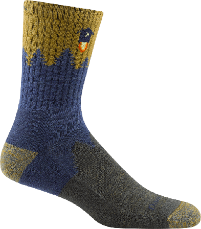 Darn Tough Men's Number 2 Micro Crew Midweight Hiking Sock Men hiking socks Blue L