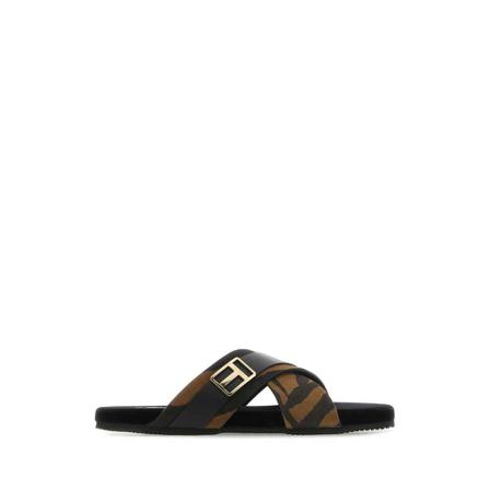 Tom Ford, Slippers Bruin, Heren, Maat:43 EU