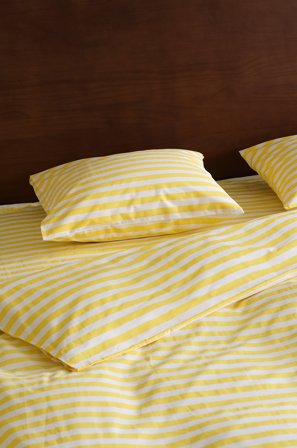 Jotex - Sengesett Enkeltseng Lys gul/hvit - KAYO - Kjøp Enkeltseng hos Jotex