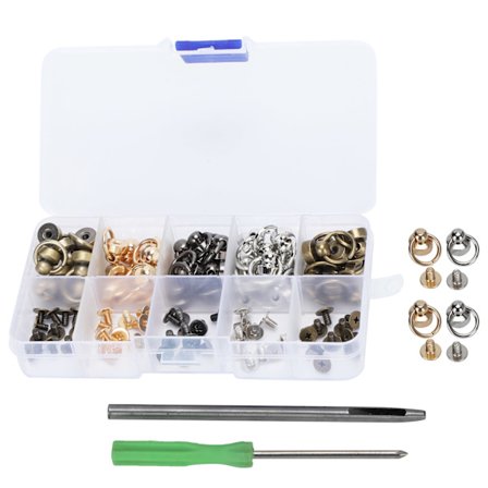 Pallopääniitti Vetorengas Naula Ruuvi Laatikoitu Matkapuhelinkotelon Koristetarvikkeet KQ‐506