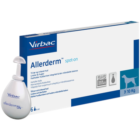 Virbac - Allerderm Spot On 2 ml x 6 stk opp til 10 kg hund, katt - Veterinær - Dyrehelse - Allergi - ZOO.no