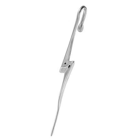 Diagonal Linje Stil Piercing Øreklemmer Rustfritt Stål Øredobber med Skrå Piercing Funksjon for Moteentusiaster