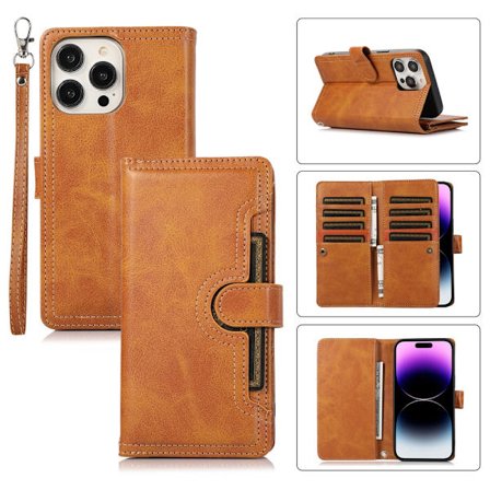 Pungetui Multi-Slot iPhone 15 Pro Cognac