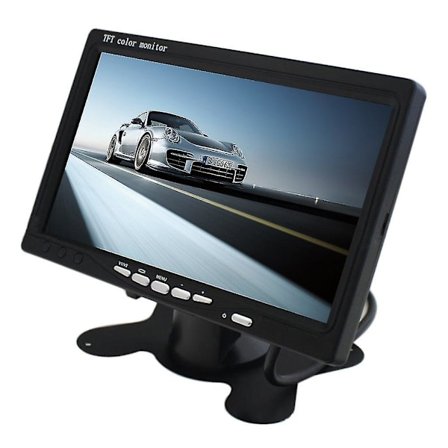 Bærbar 7'' TFT LCD Digital Farveskærm Bilmonitor