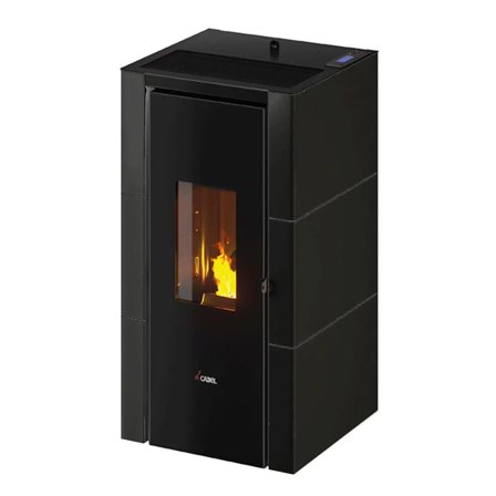 Stufa a pellet CADEL Cristal 7 ad aria 7 kW - WiFi ANTRACITE